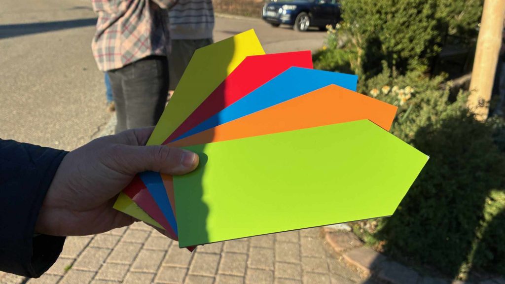 Die Farben der neuen Wanderwege rund um Igelsberg